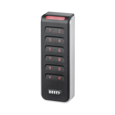 Lector de Control de Acceso / Multitecnología SEOS / Teclado Capacitivo 2x6 / NFC-BLE / Wiegand y OSDP / Montaje en Mullion