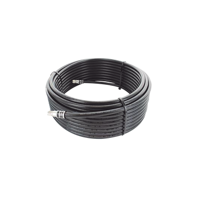 Jumper Coaxial / Tipo RG58 / 29 m (95.14 ft) / Conectores BNC Macho / 75 Ω / Color Negro