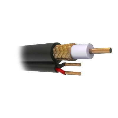 Cable Coaxial Siamés RG59 / 305 m (1000 ft) / Malla Cobre 96% / SFS HD / Intemperie