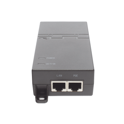 Inyector PoE / 802.3at 30 W / Gigabit / 2 Puertos LAN / Entrada 100-240 V CA / IEC C5