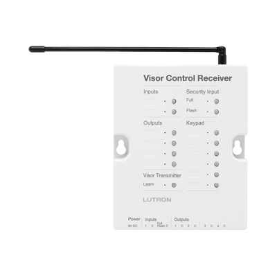 Receptor de Control Inalámbrico / 120V / 4 Salidas Relay / 2 Entradas / Control de Puertas de Garage / Integración con Sistema de Seguridad