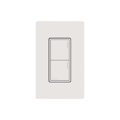 Teclado de Escenas / 2 Botones / RadioRA 3 / Instalación en Caja Estándar / Retroiluminado / Blanco Satinado