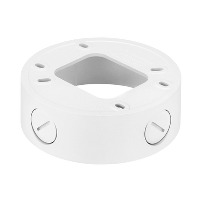 Caja de Conexión para Domo IP Antivandalismo / Aluminio / Ø 120.2 x 40 mm / 280 g / Blanco / Compatible QNV-6012R y Series QNV-60/70/80xxR