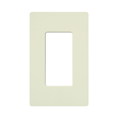 Tapa para interruptor o dimmer / 1-gang / Diseño sin tornillos / 4.69 x 4.75 x 0.30 in / Color Biscuit