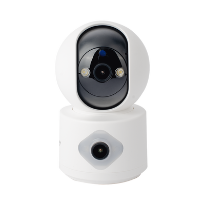 Cámara IP Wi-Fi / Doble Lente 3 Megapixel / 1920x2160 / Pan 320° / Tilt 70° / IR 10 m (32.8 ft) / Audio Bidireccional / MicroSD 128 GB