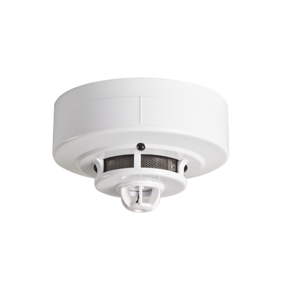 Detector de Humo Fotoeléctrico / Sensor de Temperatura Integrado / Conexión 2 Hilos / 10.8 - 33 VDC / UL Listado