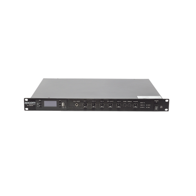 Amplificador Mezclador / 120W RMS / Salidas 100V y 4-16Ω / Bluetooth / MP3 / Tuner FM / Montaje Rack 1U