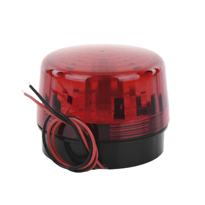 Luz Estroboscópica LED / 35 LEDs / 8 Patrones de Parpadeo / IP66 / 12-24 Vcc/Vca / Batería de Respaldo 9V