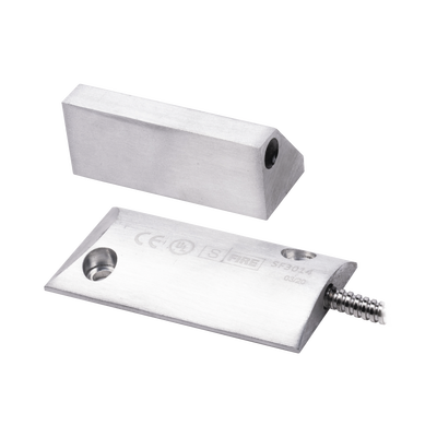Contacto magnético para piso uso rudo con 55cm de cable blindado / GAP 80mm /  NC