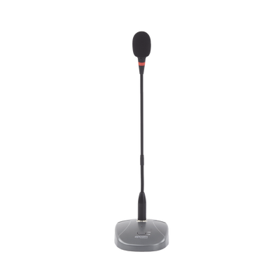 Micrófono de Escritorio / Condensador de Alta Sensibilidad / Respuesta 20-12 kHz / 2 Tonos de Timbre / Conector XLR y TRS / Alimentación Dual