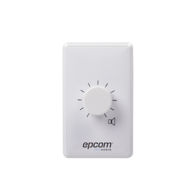 Control de Volumen / 100W / Línea 100V / Atenuación 33dB en 10 Pasos / Montaje Al Ras o Superficie