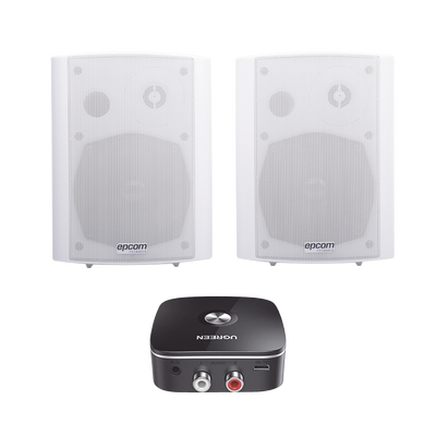Sistema de Altavoces Amplificados / 2x20W RMS a 8Ω / Bluetooth / Woofer 5'' / Tweeter 1.5'' / Montaje en Pared / Respuesta 80 Hz-18 kHz