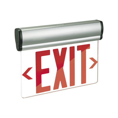 Señal de salida luminosa, una cara, color rojo