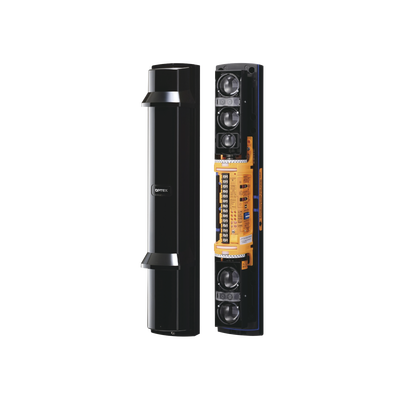 Barrera fotoeléctrica / 60 m (197 ft) / 4 rayos / 4 canales / Doble modulación / Transmisión automática de potencia