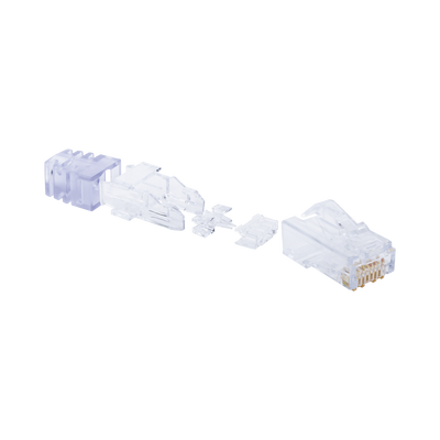 Plug RJ45 / Cat6 / 8P8C / 23-24 AWG / 50μin Oro / 2500 Ciclos / -10 a 60°C / 100 Piezas
