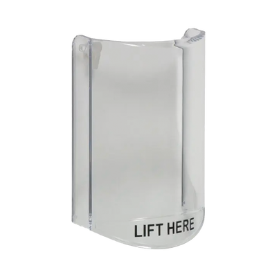 Cubierta Protectora / Policarbonato Superresistente / Sin Alarma / Montaje por Pestañas / 135x89x45 mm / -40 a 49°C