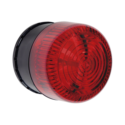 Microcontrolador SELECT-ALERT / Sirena-Estrobo / 32 Tonos / 8 Patrones LED / Policarbonato / IP66 / -40°C a 121°C / 12-24V CD o 9V CD / Rojo