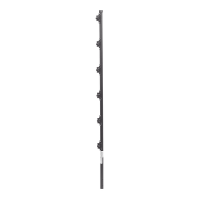 Poste para Cerca Electrificada / Acero Galvanizado Cal. 18 / 1.4 m (4.6 ft) / 6 Aisladores de Paso / Fijación en Concreto / IP Protección Sellada