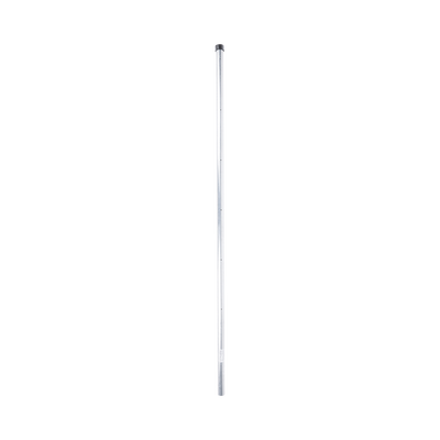 Poste de Esquina para Cerca Electrificada / 6 Aisladores / Tubo Galvanizado Cal. 18 / 1" Diámetro / 1.4 m (4.6 ft) Altura / Sin Pintar