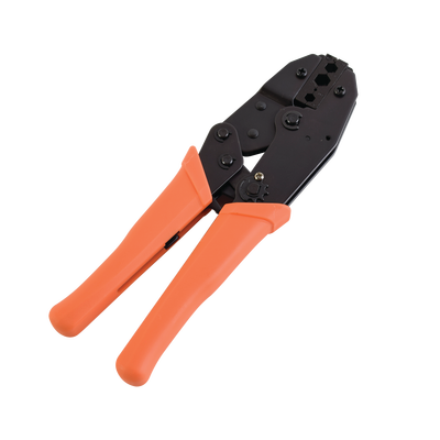 Pinza de Crimpado Hexagonal / Cables RG-58/U, RG-59, RG-8/X / 3 Cavidades 0.068", 0.213", 0.256" / Acero MN65 Antioxidante / Trinquete Ajustable