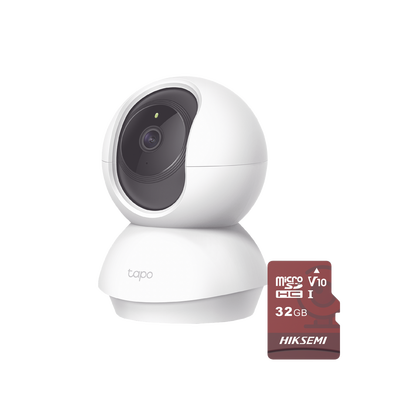 Cámara IP Wi-Fi / 2 Megapixel / Rotación 360° / IR 9 m (29.5 ft) / Micro SD 32 GB / App Móvil