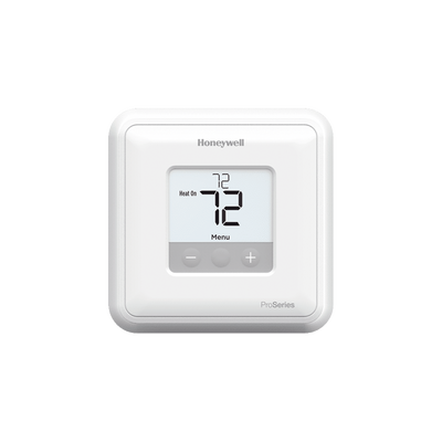 Termostato / No programable / 24 Vac / Una etapa calor/frío / 2.37 in² pantalla / 4.08 x 4.08 x 1.10 in