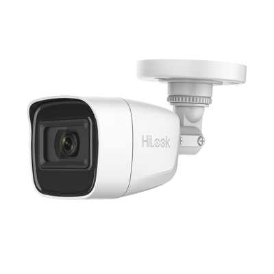 Cámara Bala TURBOHD / 2 Megapixel 1080p / Gran Angular 106.4° / IR EXIR 30 m (98.4 ft) / Audio por Coaxitron / IP66 / 4 Tecnologías