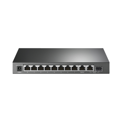 Switch PoE+ No Administrable de Escritorio / 10 Puertos / 8 Puertos PoE+ 802.3af/at / Presupuesto 123 W / Alcance Extendido 250 m (820 pies) / Rendimiento 20 Gbps