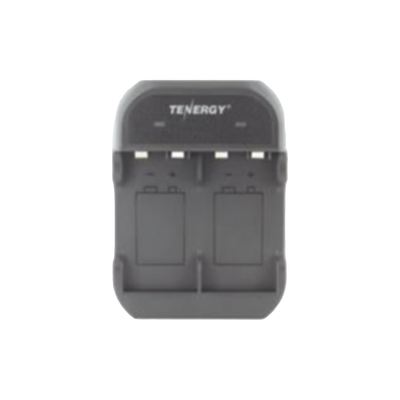 Cargador de Baterías / 2 Bahías / Ni-MH 9V / Indicadores LED / Protección de Polaridad / Cable USB Incluido
