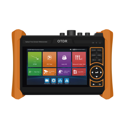 Tester Multifunción OTDR / Alcance 150 km (492.1 ft) / Pantalla Táctil 5.4" / Soporte 4K/8K / PoE Integrado / Wi-Fi 2.4 GHz / HDMI/VGA