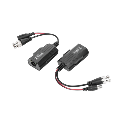 Kit de Transceptores Activos / Transmisión 4K / 150 m (492.1 ft) / Alimentación 12V/24V CC/CA / UTP Cat5e/6 / Compatible HD-TVI, HD-CVI, AHD, CVBS