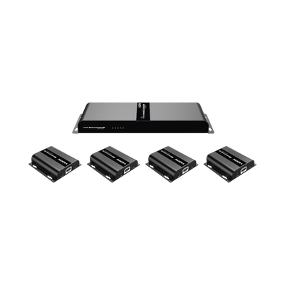 Extensor y Divisor HDMI / 1 Entrada a 4 Salidas / 1080P @ 60 Hz / Alcance 120 m (393.7 ft) / Cat 6/6a / PoC / IR Bidireccional