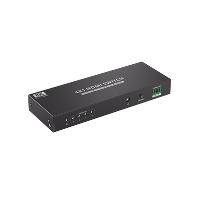 Conmutador HDMI / 4 Entradas 1 Salida / 8K@60Hz / 48 Gbps / HDMI 2.1 / Control IR y RS-232