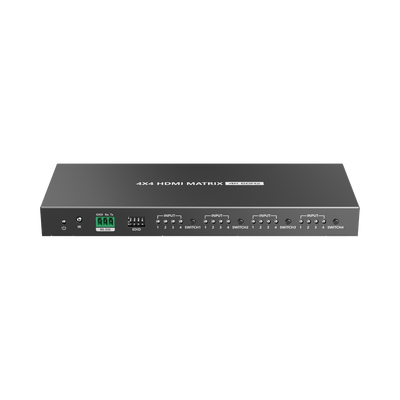 Switch Matricial HDMI / 4x4 / 4K UHD 4096x2160@60Hz / HDR10 / 18 Gbps / 600 MHz / Audio 7.1 / EDID / Downscaling Automático
