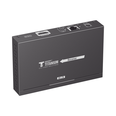 Receptor HDMI IP / 4K@30Hz / 1080p@60Hz / Alcance 120 m (393.7 ft) / Cat6/6a / Control IR / Switch IGMP