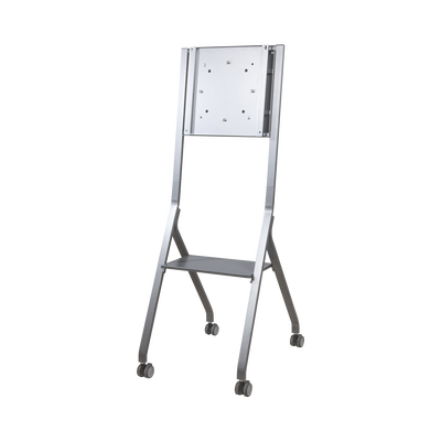 Soporte Móvil para Pantalla / Carga 100 kg (220 lbs) / 55" a 98" / VESA 400 x 400 mm / Superficie Antibacteriana / Base con Ruedas