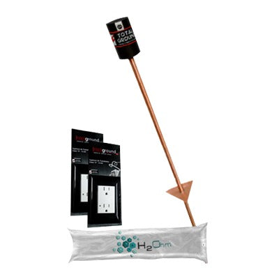Kit de Aterrizaje Residencial / 2 Contactos Duplex / 15 A / Filtro LCR 12.5 cm / Altura 97 cm (3.2 ft)