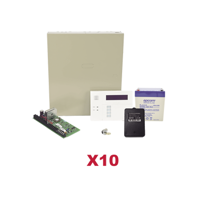 Kit de Panel de Alarma / Monitoreo IP y 4G / Encriptación de Datos / Integración Total Connect / 10 Unidades