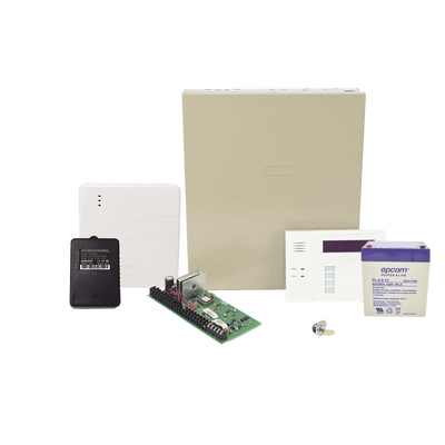 Kit Sistema Alarma / Comunicador IP y 4G / Encriptación AES / Particiones / Casa Inteligente / 15.24 m (50 ft) Alcance RF