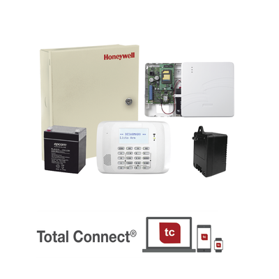 Kit de Panel de Alarma / Comunicador Dual 4G e IP / 40 Zonas Inalámbricas / 8 Zonas Cableadas / 250 Eventos