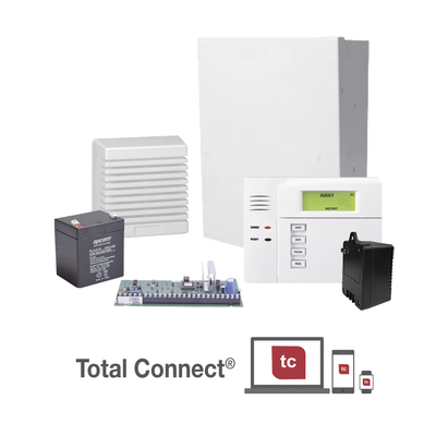 Kit Panel de Alarma 48 Zonas / IP-4G / Teclado / Sirena 15W / Alcance 60 m (197 ft) / 40 Zonas Inalámbricas