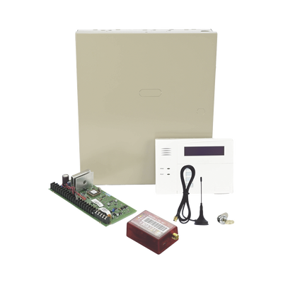 Kit Panel de Alarma Híbrido / 48 Zonas / Comunicador 3G/4G / Teclado 6160RF Inalámbrico / 250 Eventos en Memoria / 8 Teclados Soportados