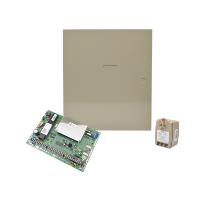 Panel de Alarma Híbrido / 86 Zonas / Cableado, Inalámbrico y V-Plex / 8 Particiones / 750 mA Auxiliar / 31 Dispositivos Periféricos