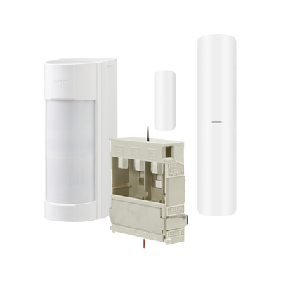 Detector de Movimiento Pasivo Inalámbrico / Exterior 100% / Alcance 12 m (40 ft) / Patrón Ajustable 5 Rangos / Tecnología Dual Mod / Compatible AXPRO