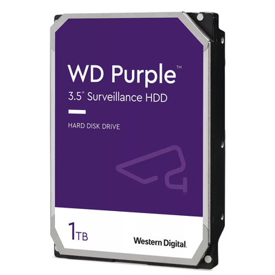 Disco Duro para Videovigilancia / 1 TB / SATA III 6 Gb/s / 5400 RPM / 64 MB Caché / 3.5 Pulgadas / 64 Cámaras / 8 Bahías / 0°C a 65°C (32°F a 149°F)
