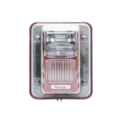 Sirena Estrobo / Intemperie / Montaje Muro / 75 cd / 70-100 dBA / 16-33 VCC / 4.72 x 5.75 x 4.17 in