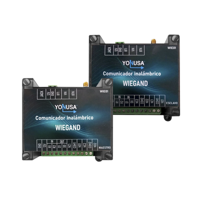 Convertidor Inalámbrico Wiegand / 1 Canal Wiegand / 2 Relevadores / 2 Entradas / Alcance 1.6 km (5249.3 ft) / Banda 915 MHz