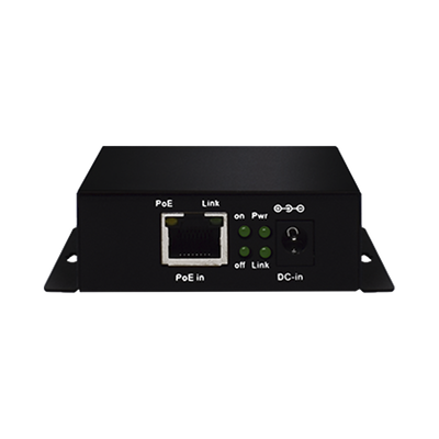 Inyector PoE Industrial / Extensión 250 m (820.2 ft) / 3 Puertos 10/100 Mbps / 802.3 af/at 30W / Sin Ventiladores / -40 a 75°C