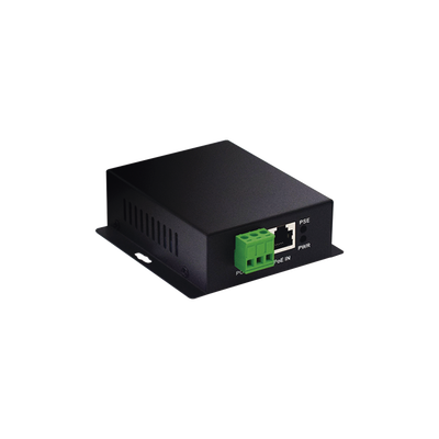 Convertidor PoE Industrial / Entrada 802.3 af/at / Salida PoE Pasivo 24V / Puertos RJ45 100/1000 Mbps / Alcance 100 m (328 ft) / Rango -10 a 70 °C