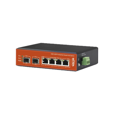 Switch Industrial PoE++ / 8 Puertos Gigabit PoE + 2 SFP Combo / PoE 802.3bt 60W / PoE Pasivo 24V / Rango -40°C a 80°C / Alcance 250 m (820 ft)